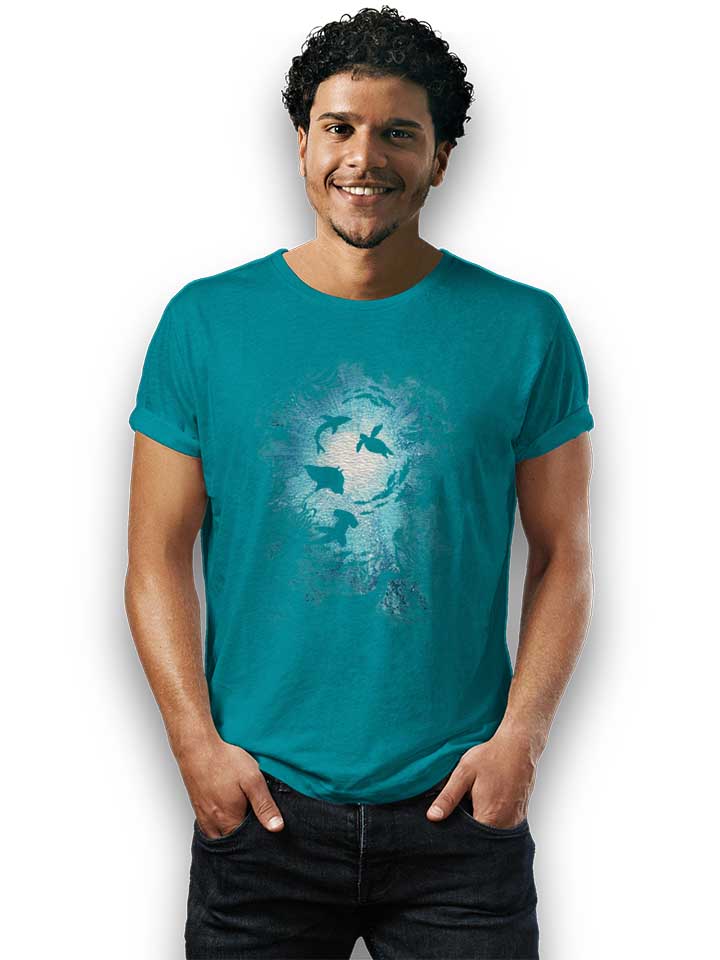 deepness-sea-fishes-t-shirt tuerkis 2