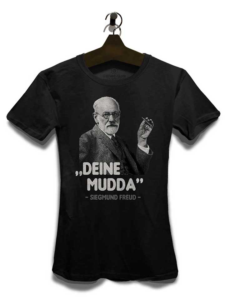 deine-mudda-siegmund-freud-damen-t-shirt schwarz 3