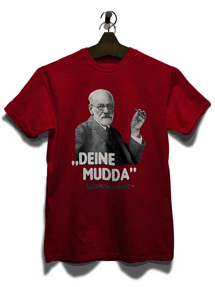 deine-mudda-siegmund-freud-t-shirt bordeaux 3