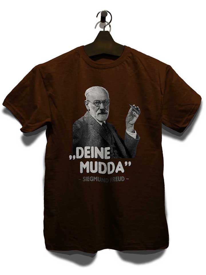 deine-mudda-siegmund-freud-t-shirt braun 3