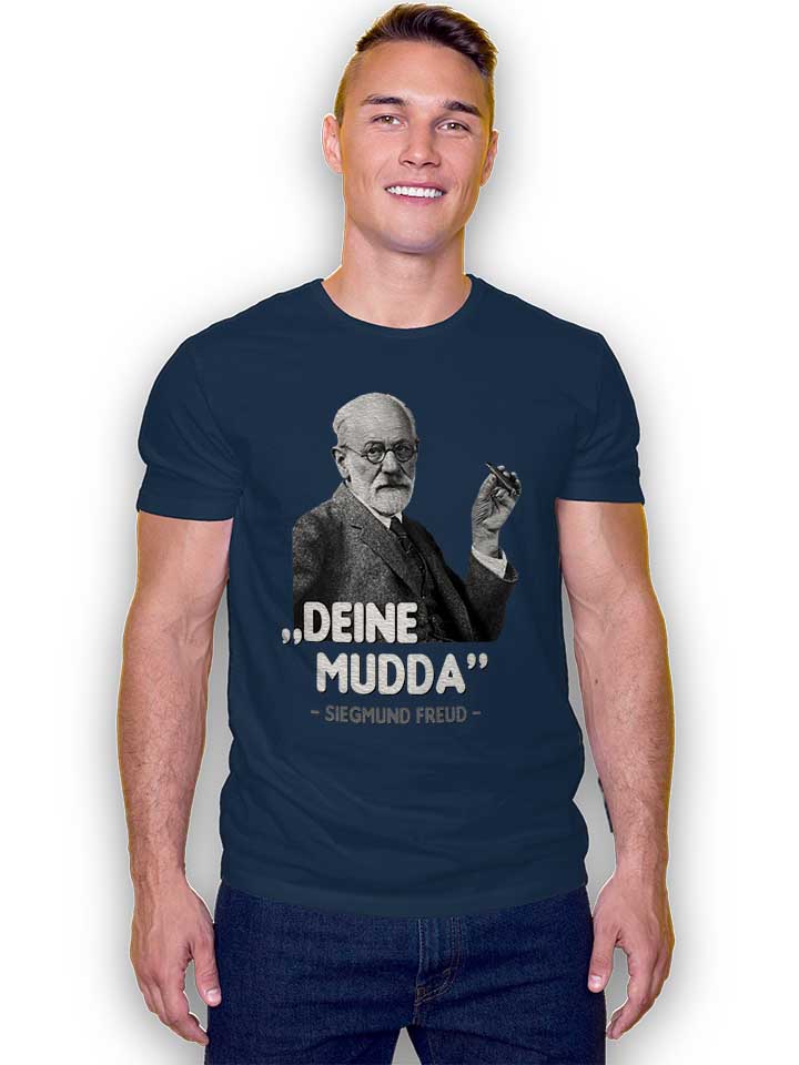 deine-mudda-siegmund-freud-t-shirt dunkelblau 2