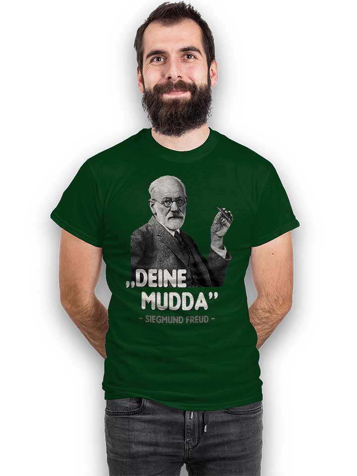 deine-mudda-siegmund-freud-t-shirt dunkelgruen 2