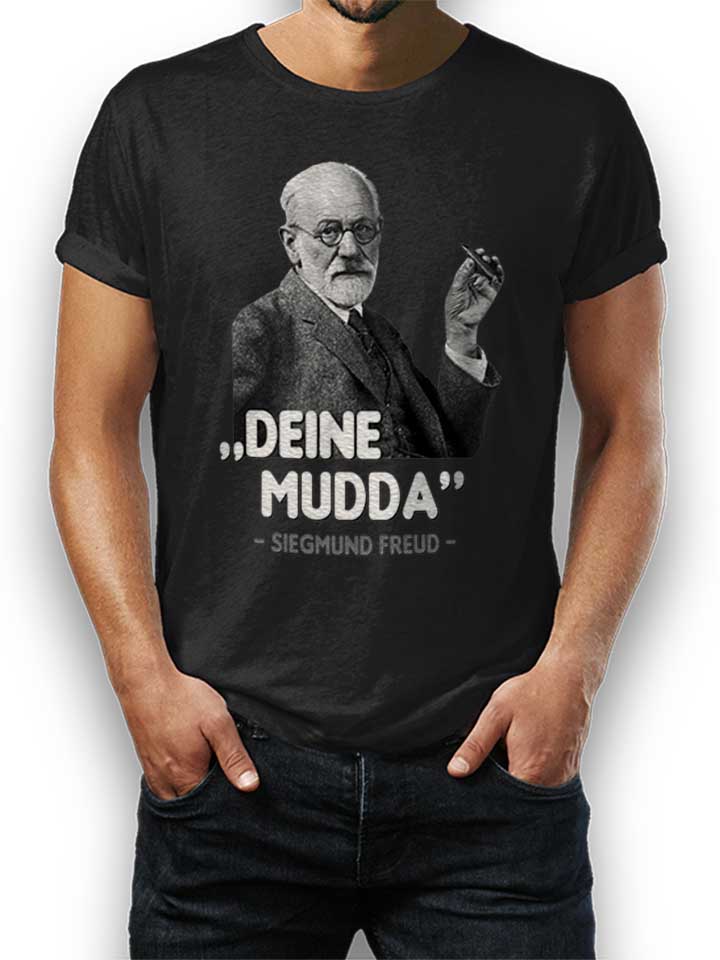 Deine Mudda Siegmund Freud T-Shirt schwarz L