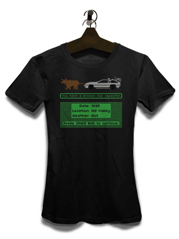 delorean-trail-damen-t-shirt schwarz 3