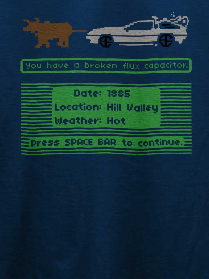 delorean-trail-t-shirt dunkelblau 4