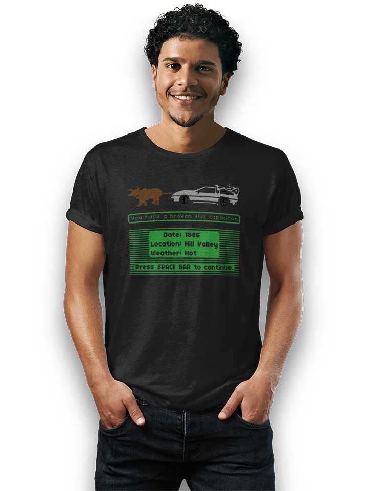 delorean-trail-t-shirt schwarz 2