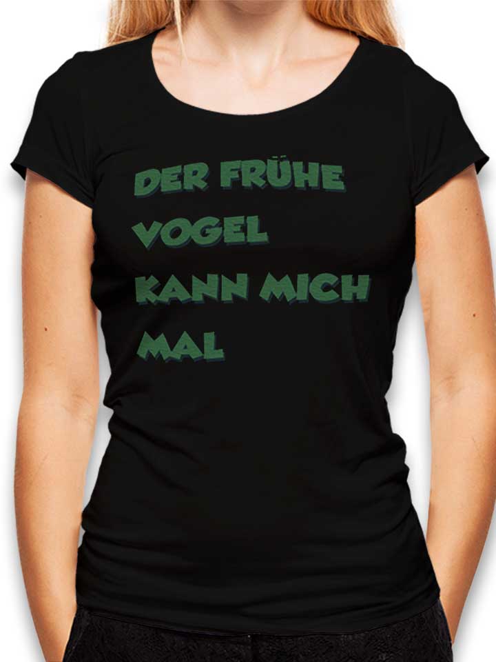 der-fruehe-vogel-damen-t-shirt schwarz 1