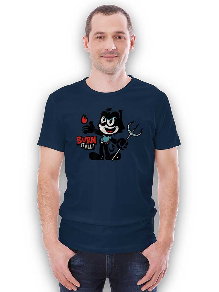 devil-cat-t-shirt dunkelblau 2