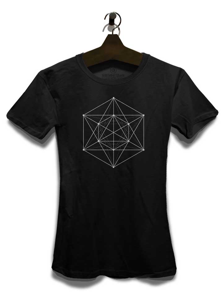 dice-geometry-damen-t-shirt schwarz 3