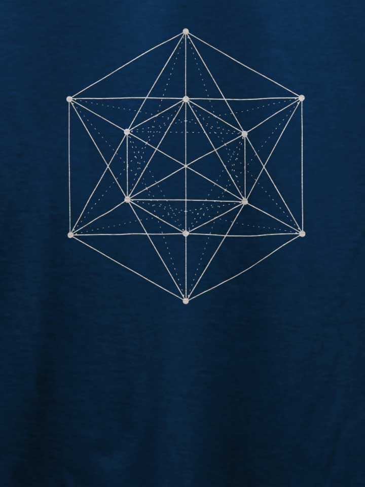 dice-geometry-t-shirt dunkelblau 4