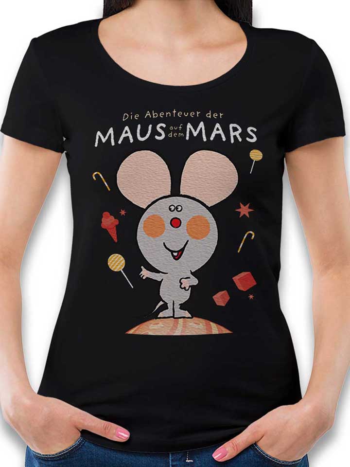 Die Abenteuer Der Maus Auf Dem Mars Damen T-Shirt schwarz L