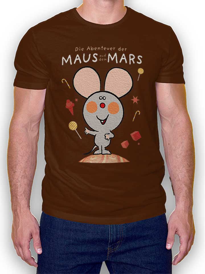 Die Abenteuer Der Maus Auf Dem Mars Camiseta marrn L