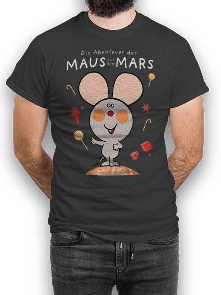 Die Abenteuer Der Maus Auf Dem Mars T-Shirt dunkelgrau L
