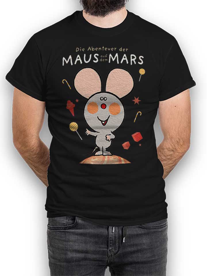 Die Abenteuer Der Maus Auf Dem Mars T-Shirt schwarz L
