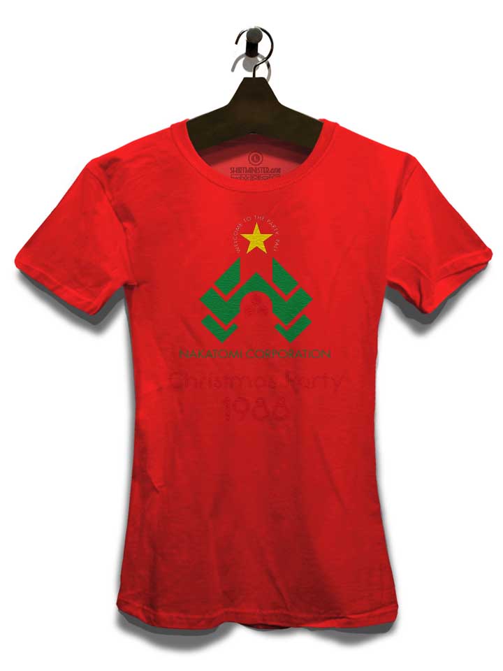 die-hard-christmas-party-damen-t-shirt rot 3