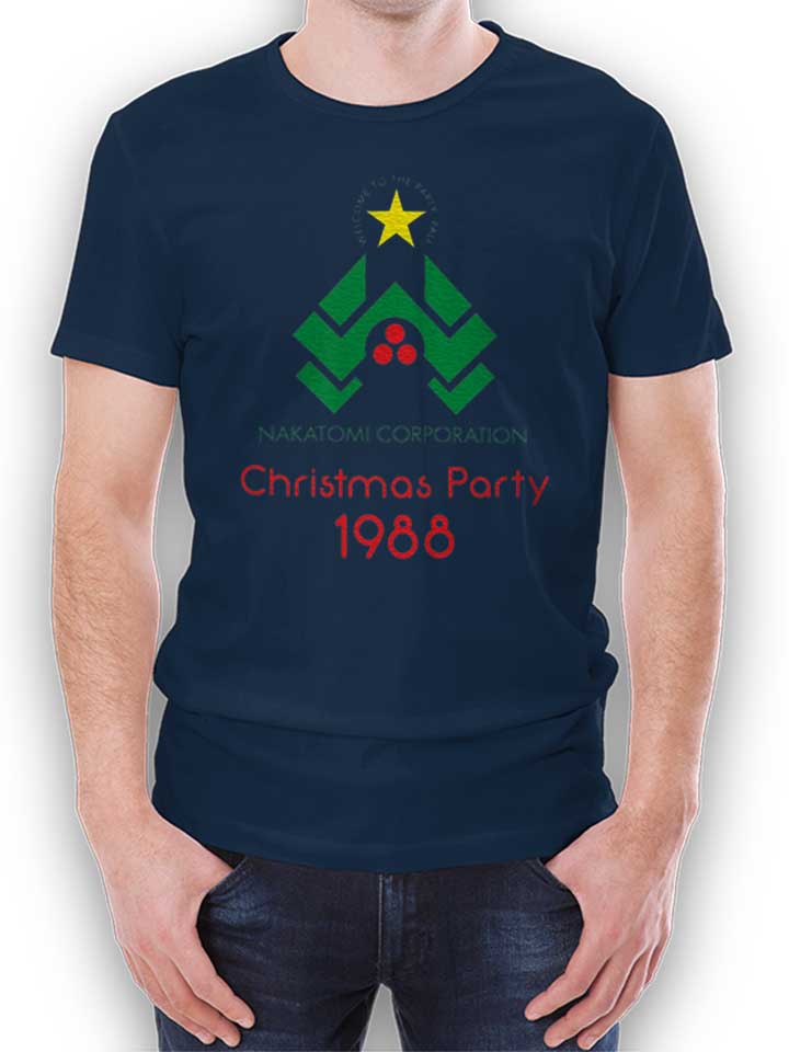 Die Hard Christmas Party Camiseta azul-marino L