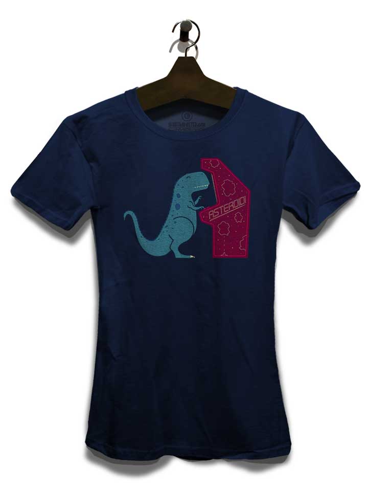 dino-arcade-asteroids-damen-t-shirt dunkelblau 3