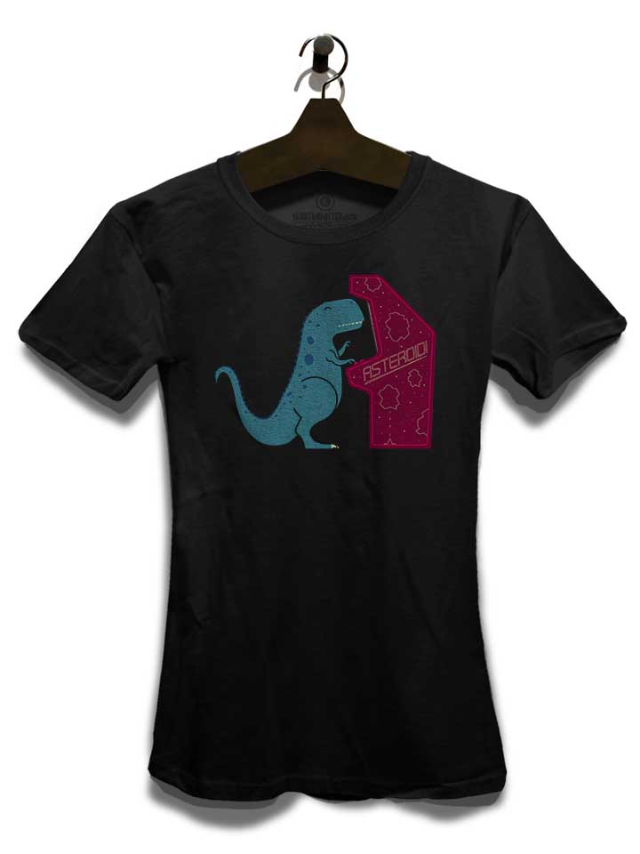 dino-arcade-asteroids-damen-t-shirt schwarz 3