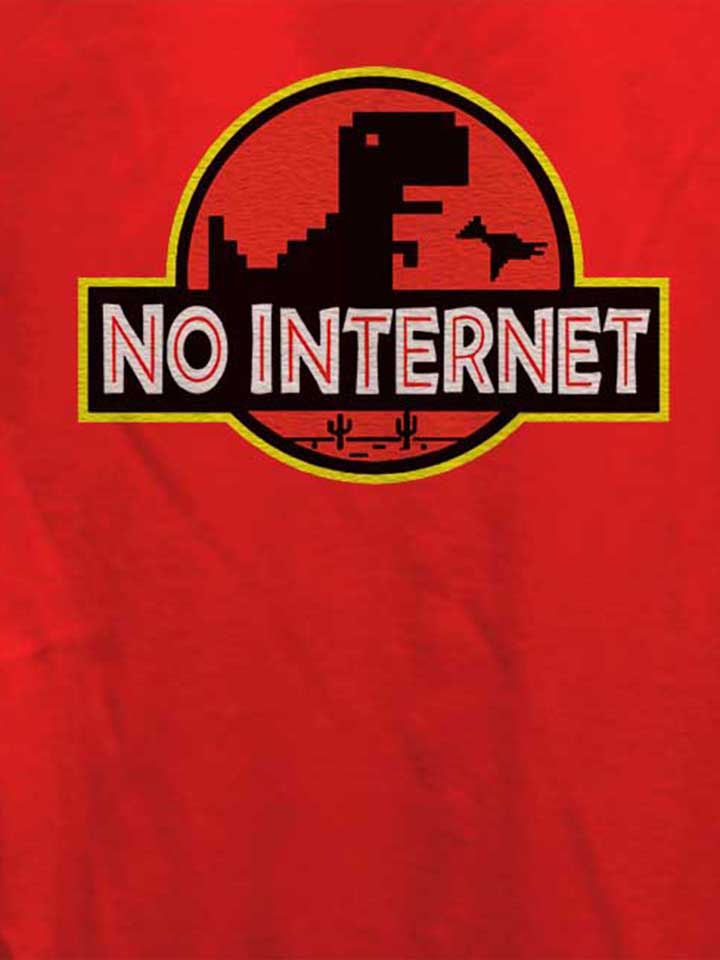 dino-no-internet-park-damen-t-shirt rot 4