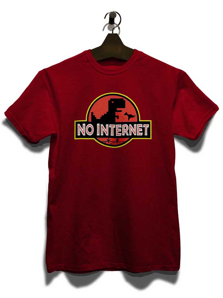dino-no-internet-park-t-shirt bordeaux 3