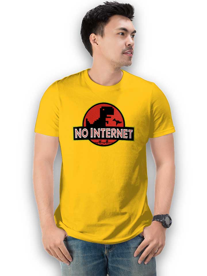 dino-no-internet-park-t-shirt gelb 2