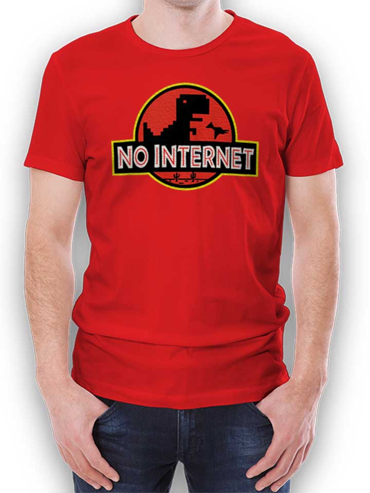 Dino No Internet Park T-Shirt rot L