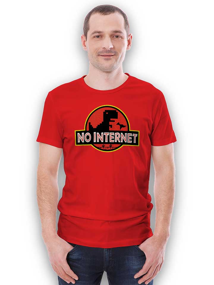 dino-no-internet-park-t-shirt rot 2