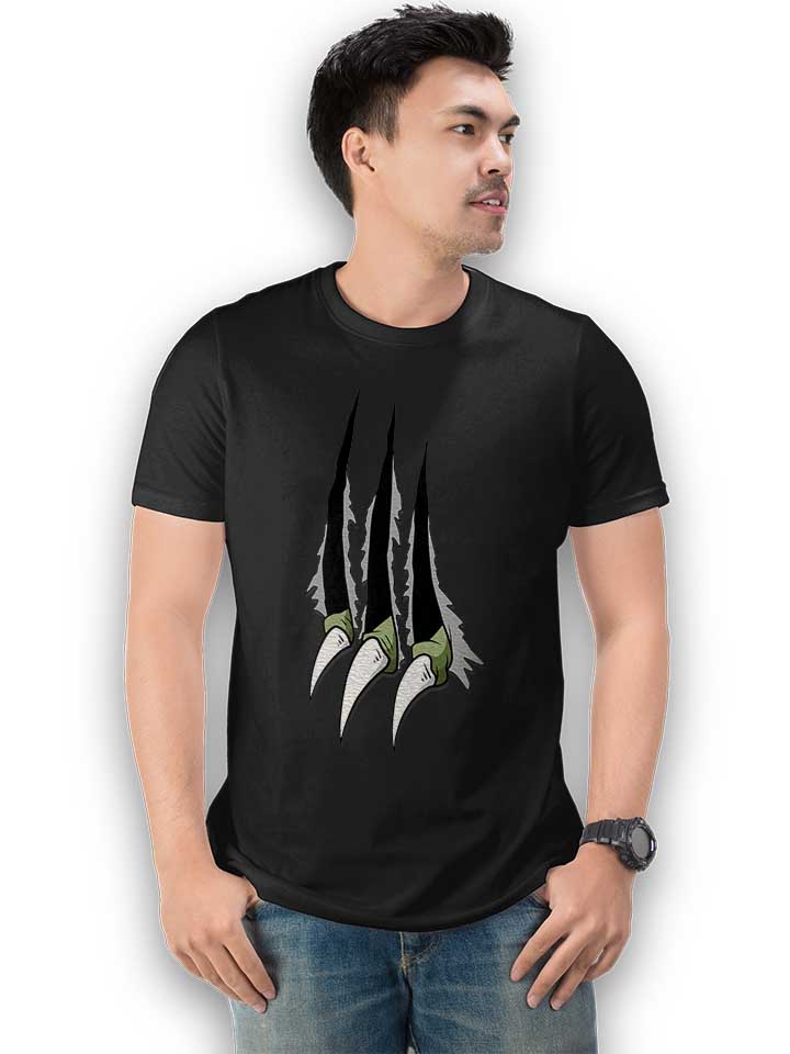 dinosaur-claw-t-shirt schwarz 2