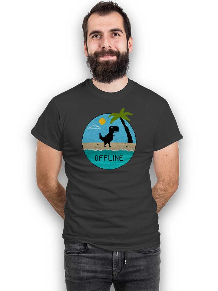dinosaur-offline-t-shirt dunkelgrau 2