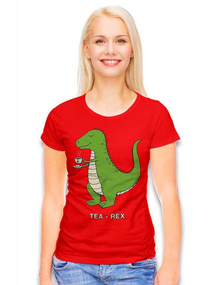 dinosaur-tea-rex-damen-t-shirt rot 2
