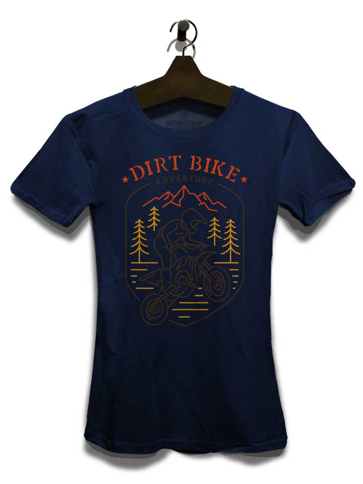 dirt-bike-adventure-damen-t-shirt dunkelblau 3