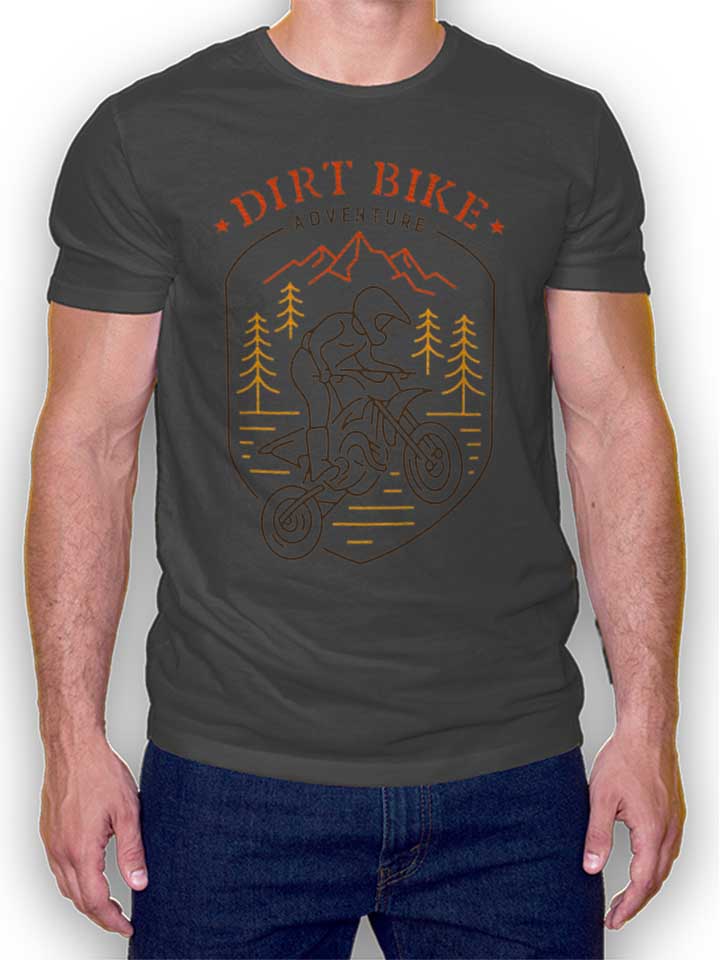 Dirt Bike Adventure T-Shirt dunkelgrau L