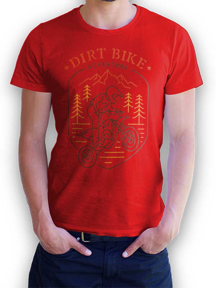 Dirt Bike Adventure T-Shirt rouge L