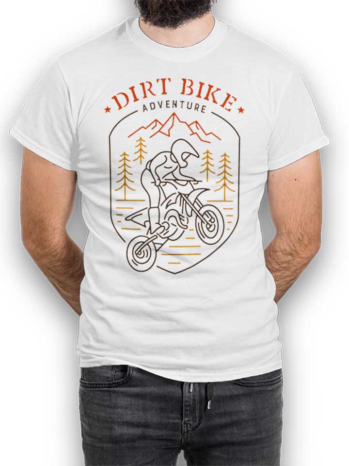 Dirt Bike Adventure T-Shirt blanc L