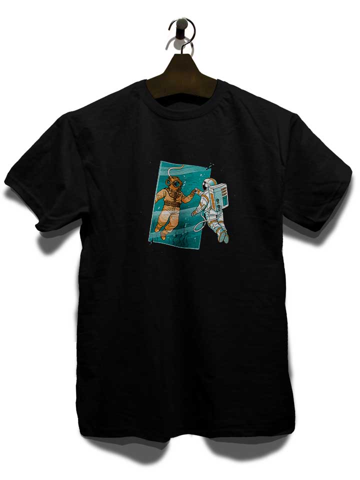 diver-astronaut-mirror-t-shirt schwarz 3