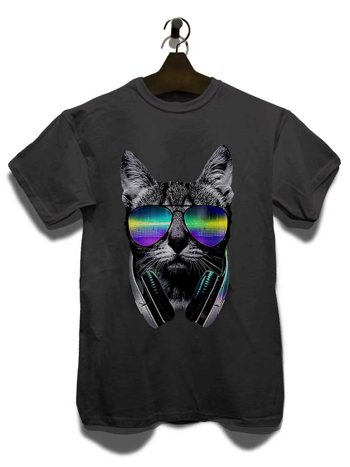 dj-disco-cat-t-shirt dunkelgrau 3