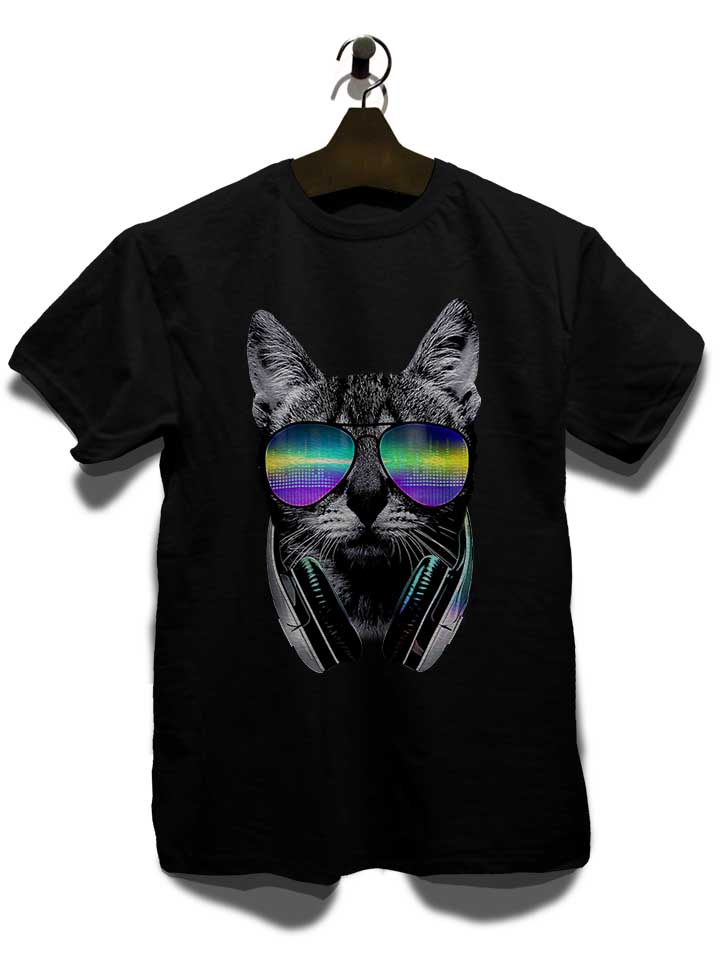 dj-disco-cat-t-shirt schwarz 3
