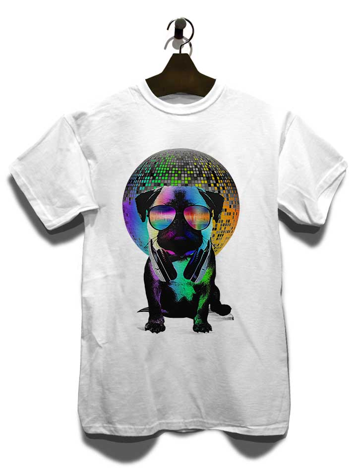 dj-disco-pug-02-t-shirt weiss 3