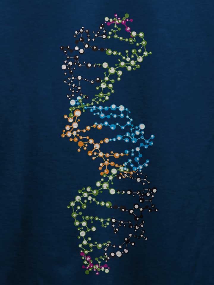 dna-spiral-t-shirt dunkelblau 4
