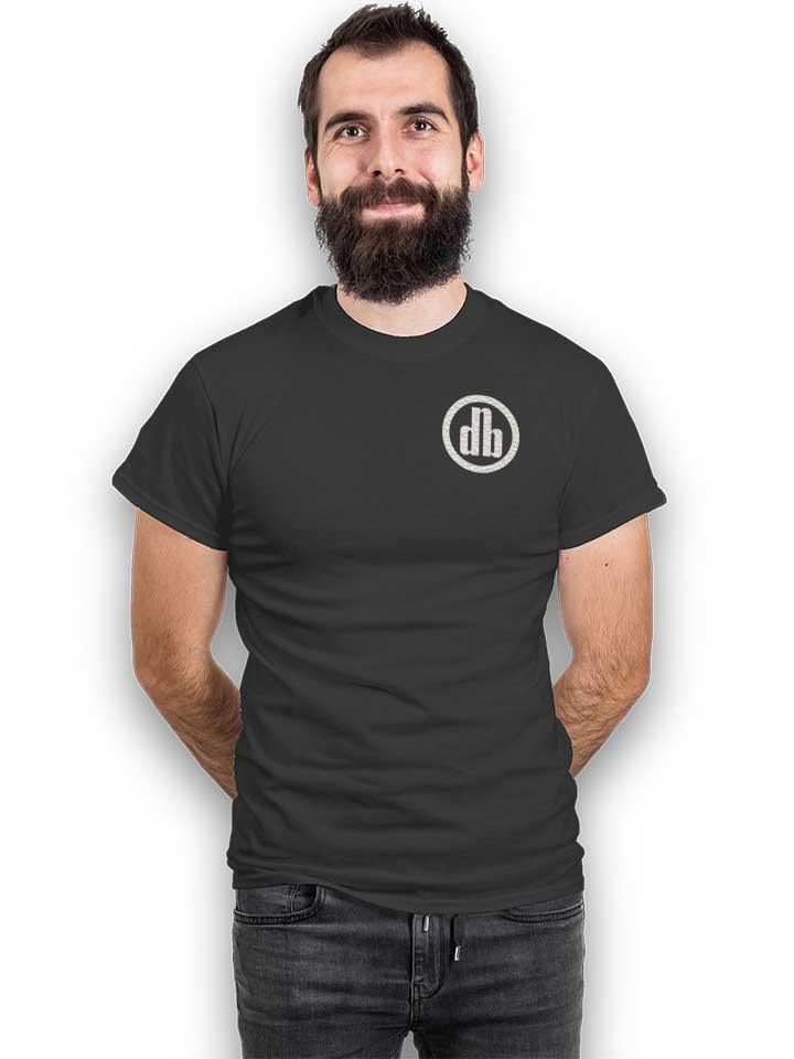 dnb-chest-print-t-shirt dunkelgrau 2