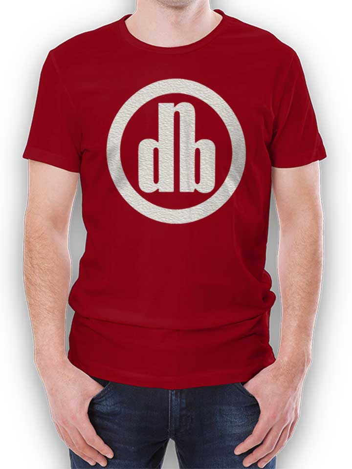 dnb-t-shirt bordeaux 1