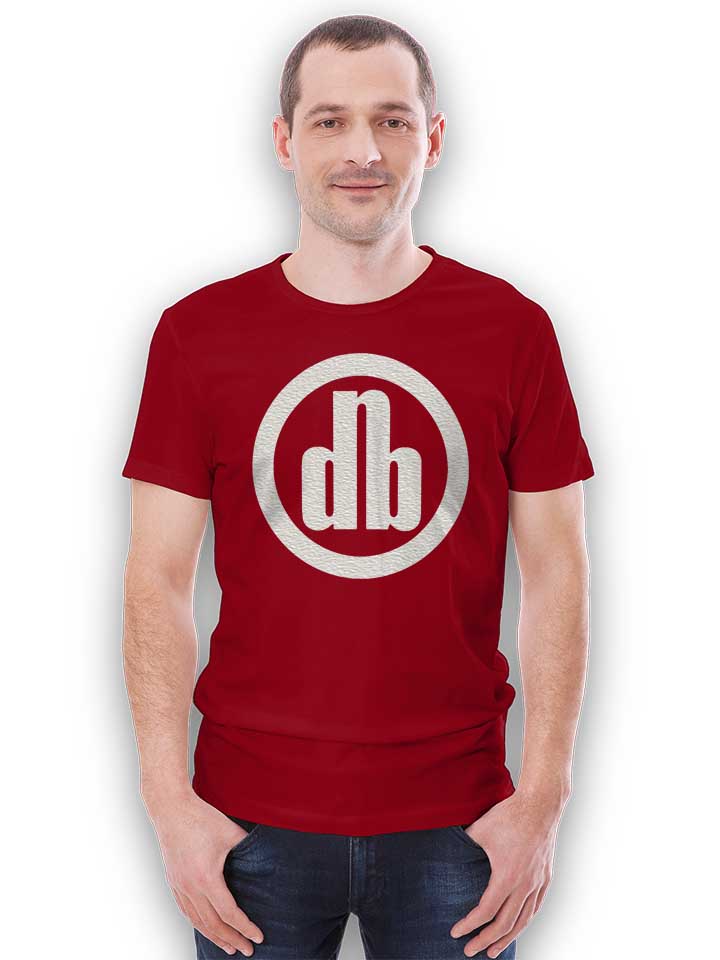 dnb-t-shirt bordeaux 2