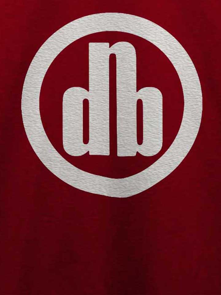 dnb-t-shirt bordeaux 4