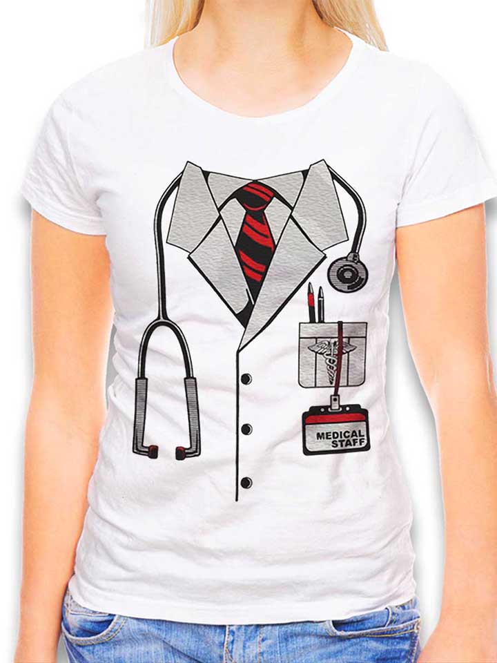 Doctor Kittel T-Shirt Femme blanc L