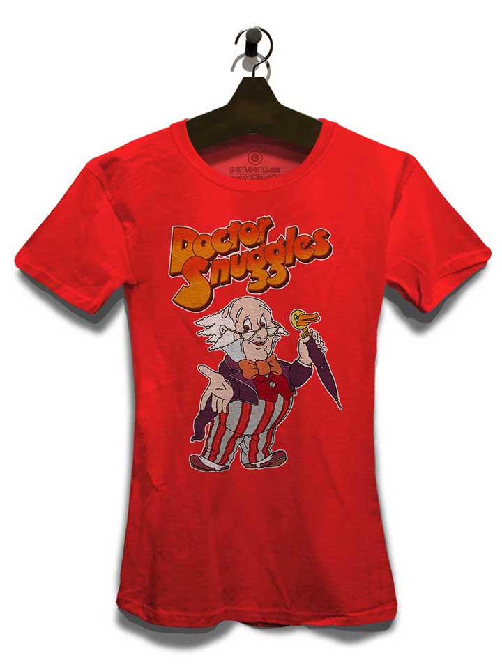 doctor-snuggles-damen-t-shirt rot 3