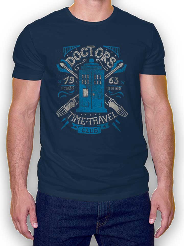 Doctor Who Time Travel Club T-Shirt dunkelblau L