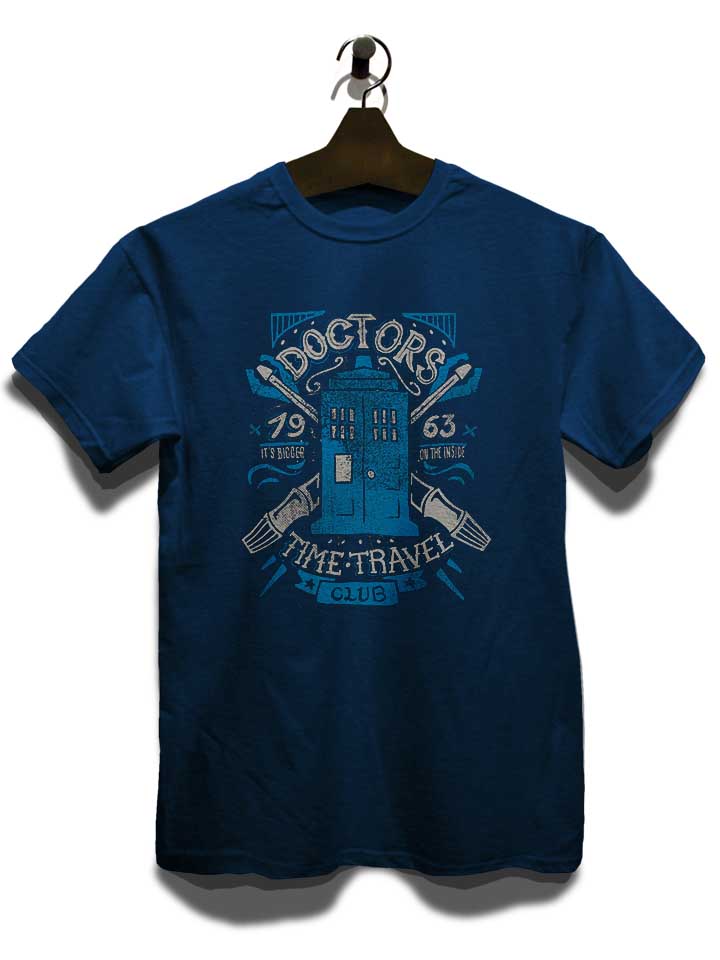 doctor-who-time-travel-club-t-shirt dunkelblau 3
