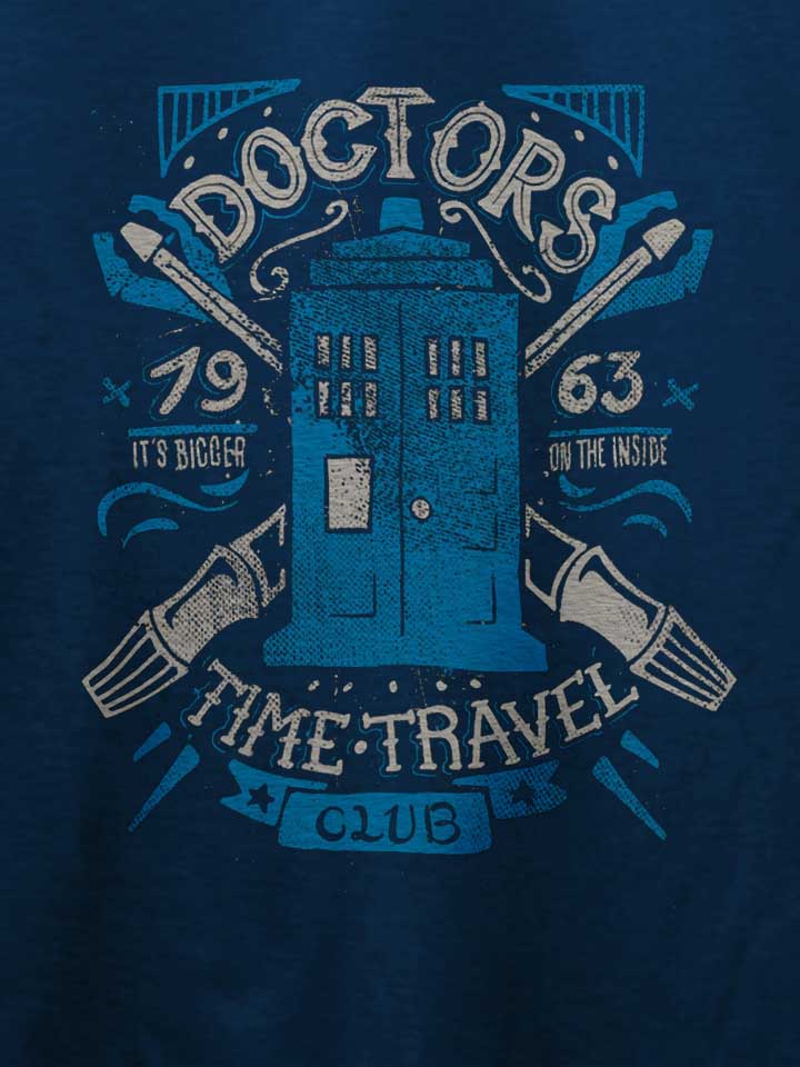 doctor-who-time-travel-club-t-shirt dunkelblau 4