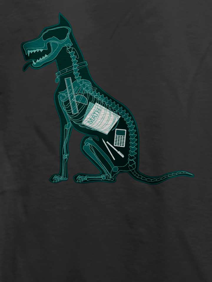 dog-eat-homework-x-ray-t-shirt dunkelgrau 4
