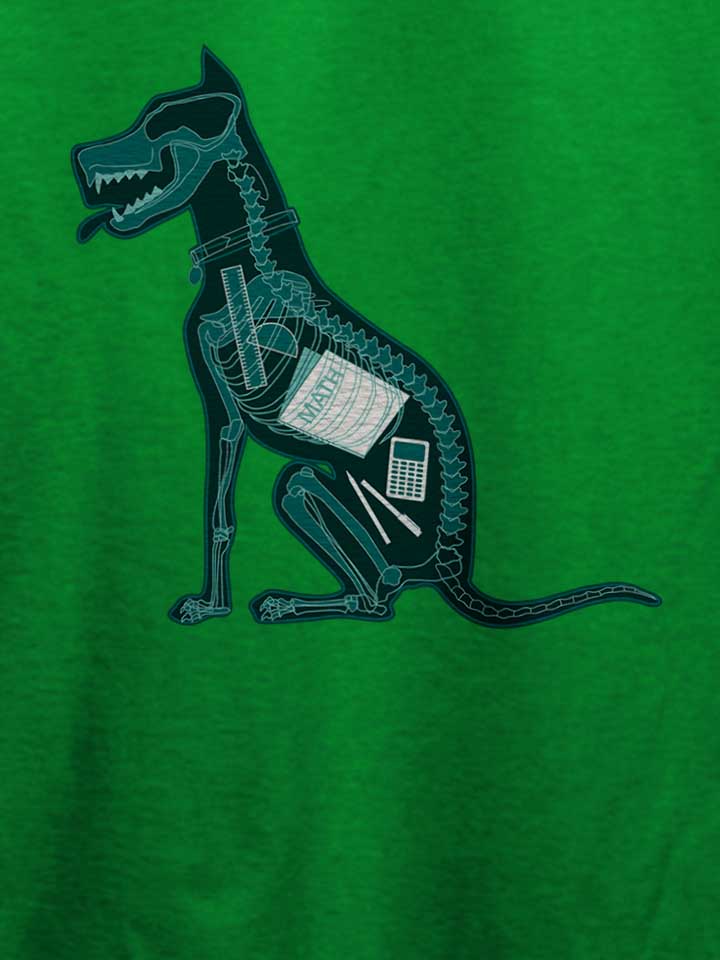 dog-eat-homework-x-ray-t-shirt gruen 4